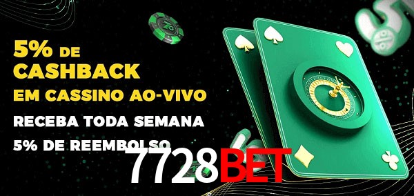 Promoções do cassino ao Vivo 7728bet